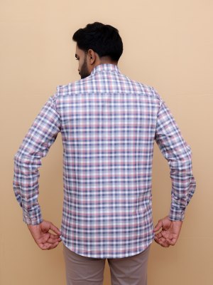 Soft Grid Elegance Checks Shirt