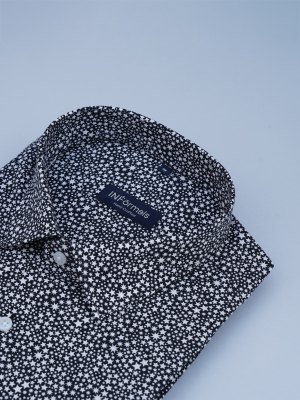 Stellar Noir Cotton Printed Shirt