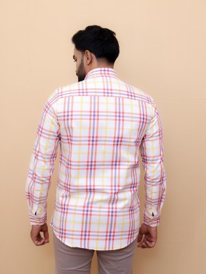 Sunset Hue Giza Checks Shirt