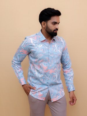 Wave Fusion Printed Shirt