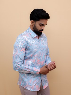 Wave Fusion Printed Shirt