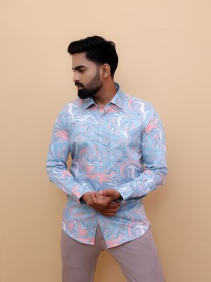 Wave Fusion Printed Shirt