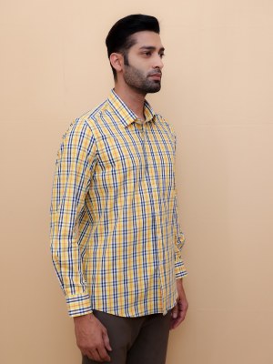 Yellow Dusk Checks Shirt