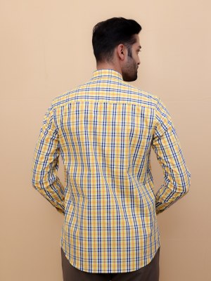 Yellow Dusk Checks Shirt